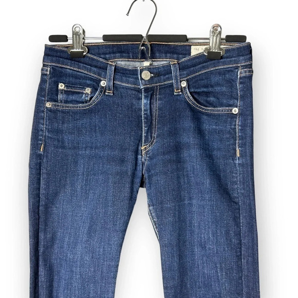 rag & bone Skinny Blue  Jeans in Heritage 27 - Picture 3 of 10